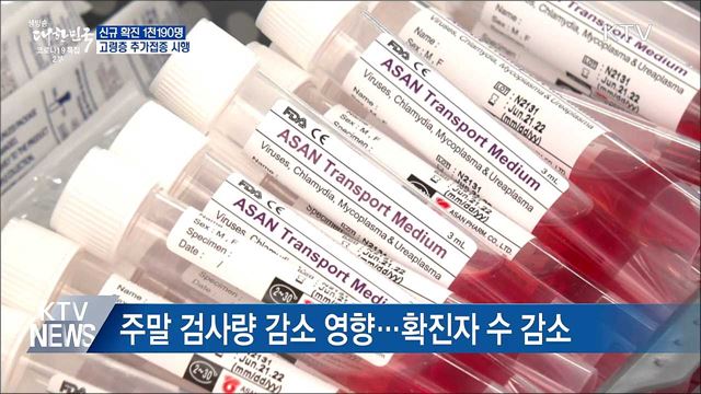 1천190명 확진···고령층 추가접종 시행