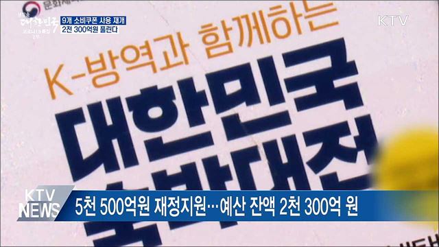 다음 달부터 외식 등 9개 소비쿠폰 사용 재개