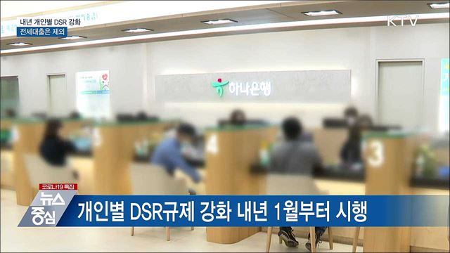 내년부터 총대출 2억 넘으면 개인별 DSR 규제