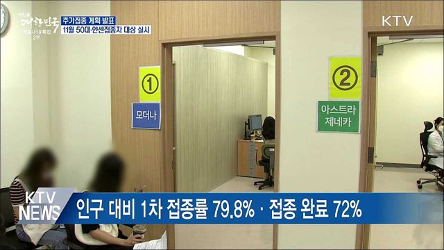 11월부터 50대·얀센접종자 등 추가접종 실시