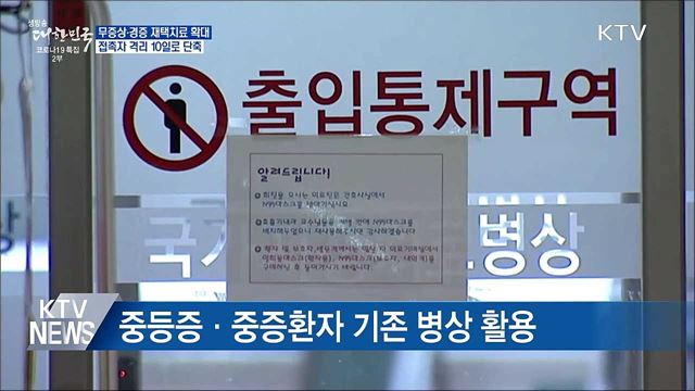 재택치료 확대···접촉자 격리 10일로 단축