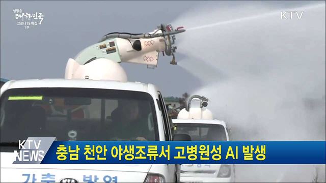 충남 천안 야생조류서 고병원성 AI 발생