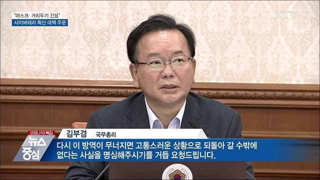 김부겸 총리 "마스크 쓰기·거리두기 협조 긴요"