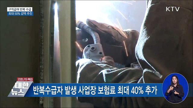 구직급여 반복해서 받으면 최대 50% 감액