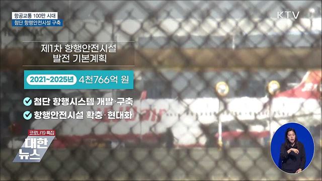 항공교통 100만 시대···첨단 항행안전시설 구축
