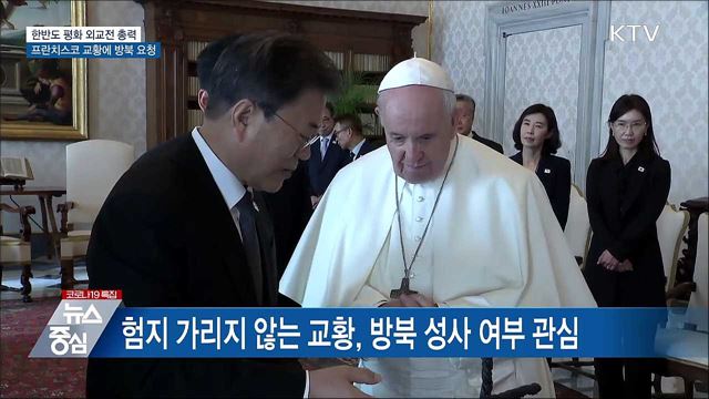 한반도 평화 외교전 총력···교황에 방북 요청