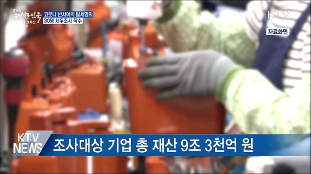 코로나 반사이익 탈세혐의 사주일가 30명 세무조사