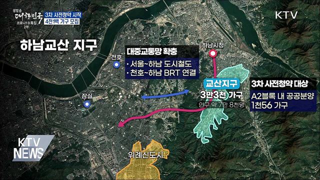 하남·과천 등 '3차 사전청약'···4천1백 가구 모집