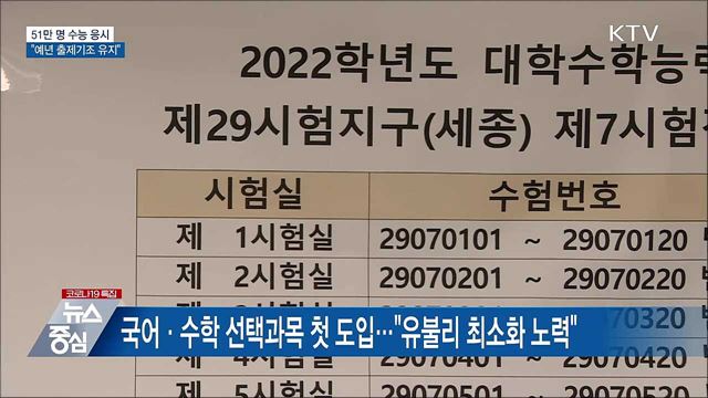 51만 명 응시···"예년 출제기조 유지"