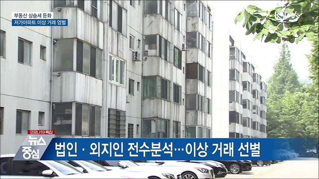 "부동산 상승세 둔화···저가아파트 이상 거래 엄벌"