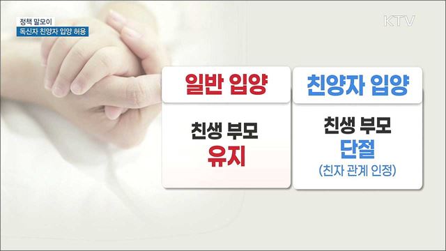 독신자 친양자 입양 허용 [정책 말모이]