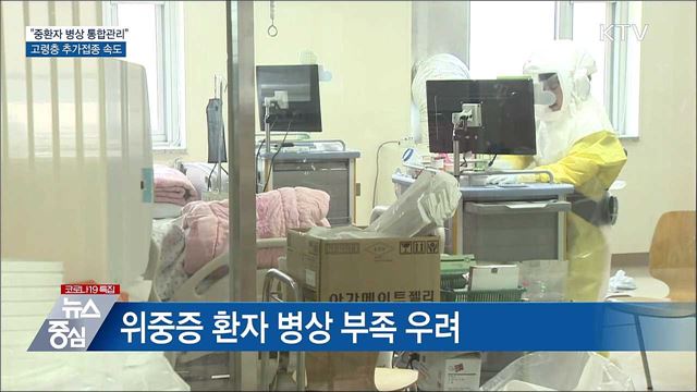 "중환자 병상 통합관리"···고령층 추가접종 속도