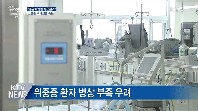 "중환자 병상 통합관리"···고령층 추가접종 속도