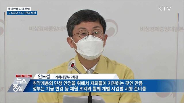 물가안정 자금 투입···구직급여 1조 3천억 보강