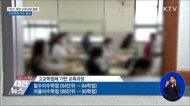 2022 개정 교육과정 총론···2025년 고교학점제 도입