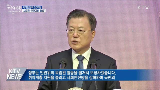 국가인권위 20주년···"새로운 인권규범 필요"