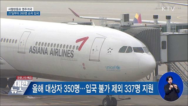 사할린동포 고국 품으로···260명 영주귀국