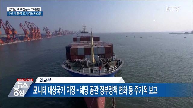 핵심품목 집중관리···4천 개 품목 조기경보시스템 가동