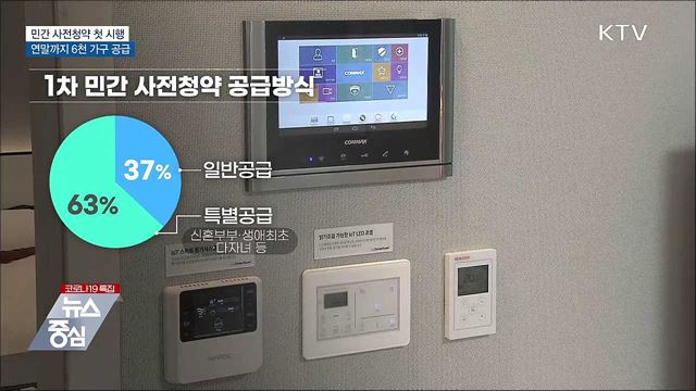 민간 사전청약 첫 시행···연말까지 6천 가구 공급