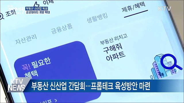 부동산 신산업 육성···공공데이터 개방 확대