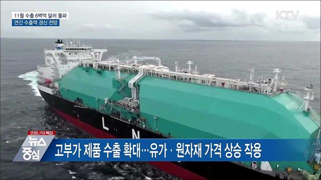 월간 수출액 사상 최초 '600억 달러' 돌파