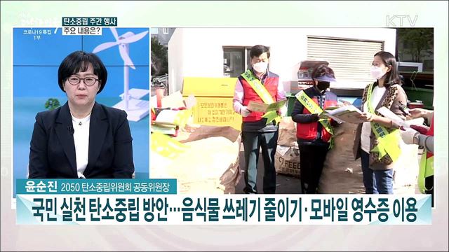 탄소중립 주간 행사···국민 실천 행동의 내용은?