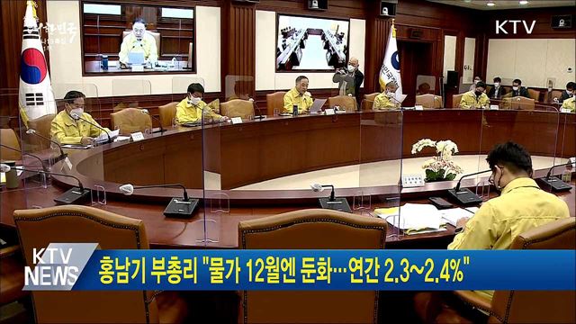 홍남기 부총리 "물가 12월엔 둔화···연간 2.3~2.4%"
