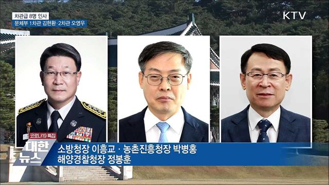 문 대통령, 문체부 1·2차관 등 차관급 8명 인사