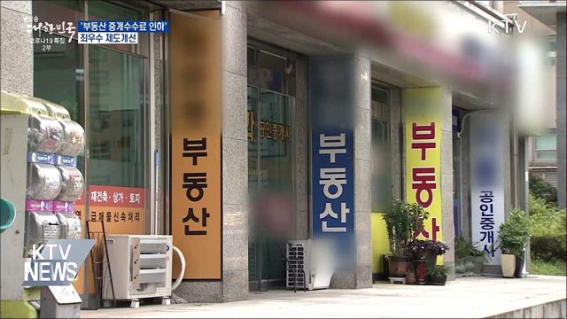 '부동산 중개수수료 인하'···최우수 제도개선