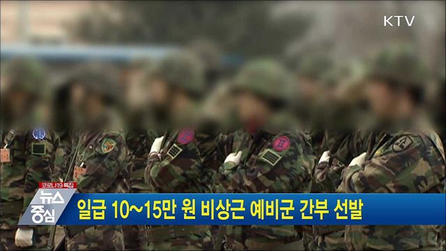 일급 10~15만 원 비상근 예비군 간부 선발
