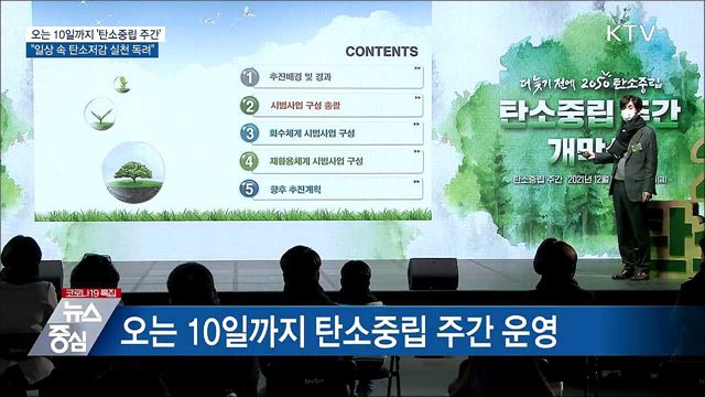 탄소중립 주간···일상 속 탄소저감 실천 독려