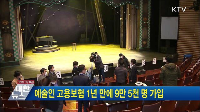 예술인 고용보험 1년 만에 9만 5천 명 가입