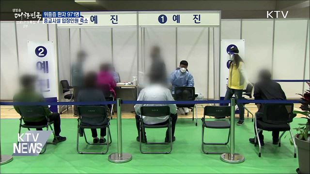 위중증 971명···종교시설 입장인원 축소