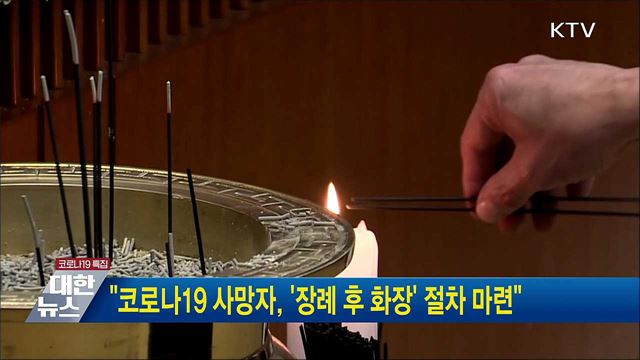 "코로나19 사망자, '장례 후 화장' 절차 마련"