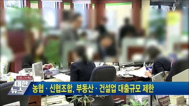 농협·신협조합, 부동산·건설업 대출규모 제한