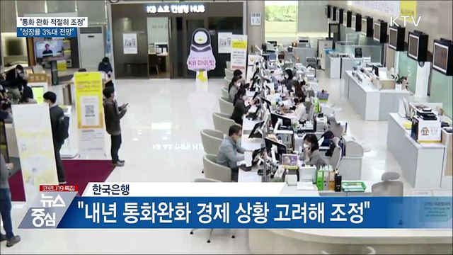 "내년 통화정책 완화 적절히 조정···성장률 3% 전망"