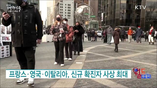 프랑스·영국·이탈리아, 신규 확진자 사상 최대 [월드 투데이]