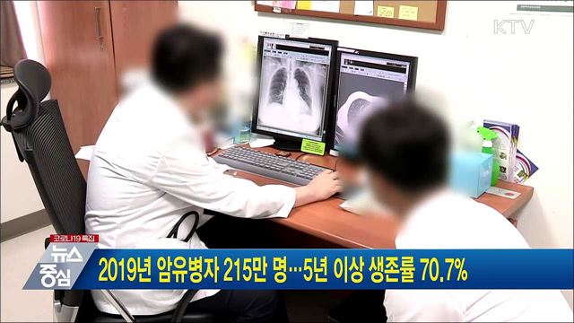 2019년 암유병자 215만 명···5년 이상 생존률 70.7%