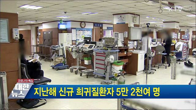 지난해 신규 희귀질환자 5만 2천여 명