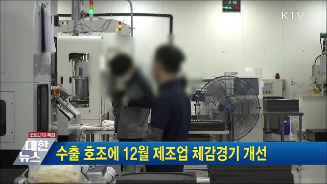 수출 호조에 12월 제조업 체감경기 개선