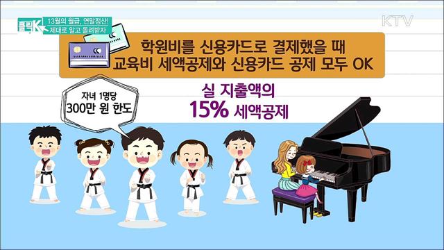 13월의 월급, 연말정산! 제대로 알고 돌려받자 [클릭K]