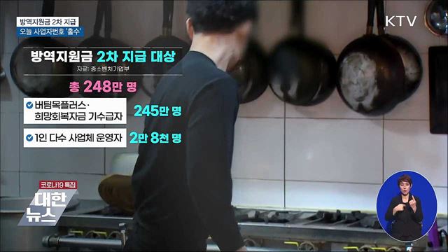 방역지원금 2차 지급···오늘 사업자번호 '홀수' 신청