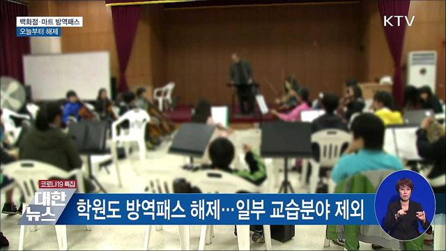 백화점·마트 오늘부터 방역패스 해제