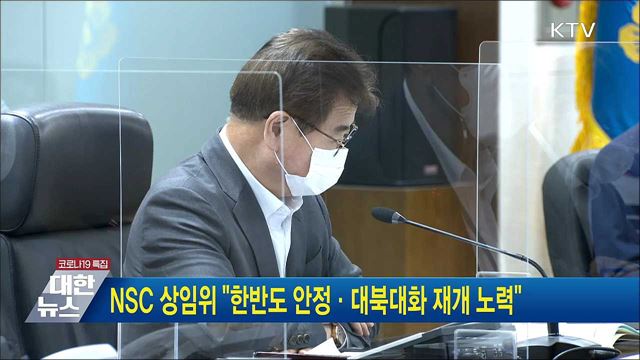 NSC 상임위 "한반도 안정·대북대화 재개 노력"