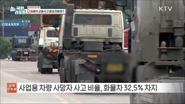 교통사고 치사율 2배, 화물차 안전 운행 장치 의무화 [정책인터뷰]