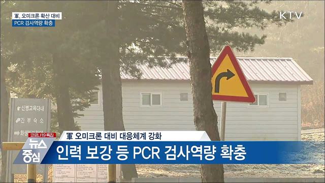 軍, 오미크론 확산 대비 PCR 검사역량 확충