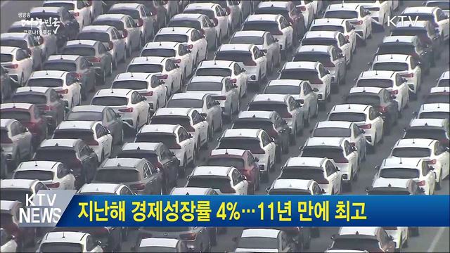 지난해 경제성장률 4%···11년 만에 최고