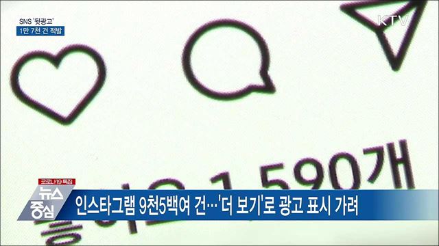SNS '뒷광고' 1만 7천 건 적발···"규제 강화"