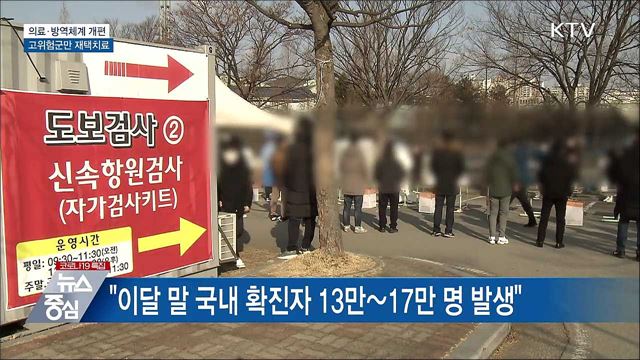 고위험군만 재택치료···일반환자 자가 관리