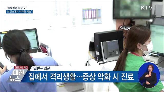 "재택치료 1인가구, 보건소에서 의약품 배송"